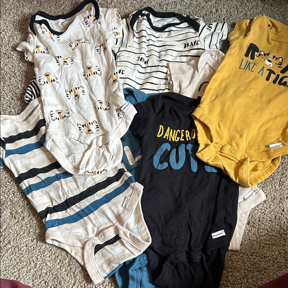 Assorted Kids One Pieces Set - Blue, Yellow, White